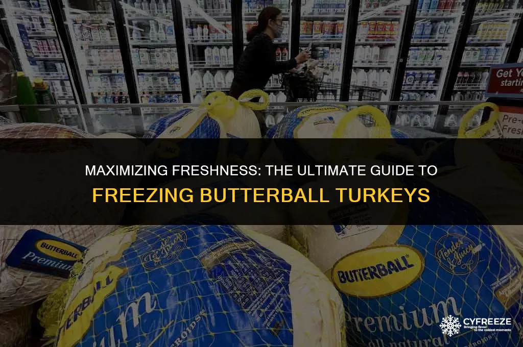 how long will a butterball turkey keep in the freezer