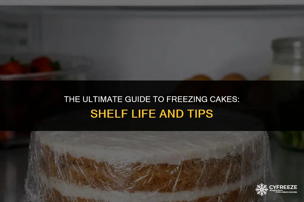 how long will a cake last in the freezer