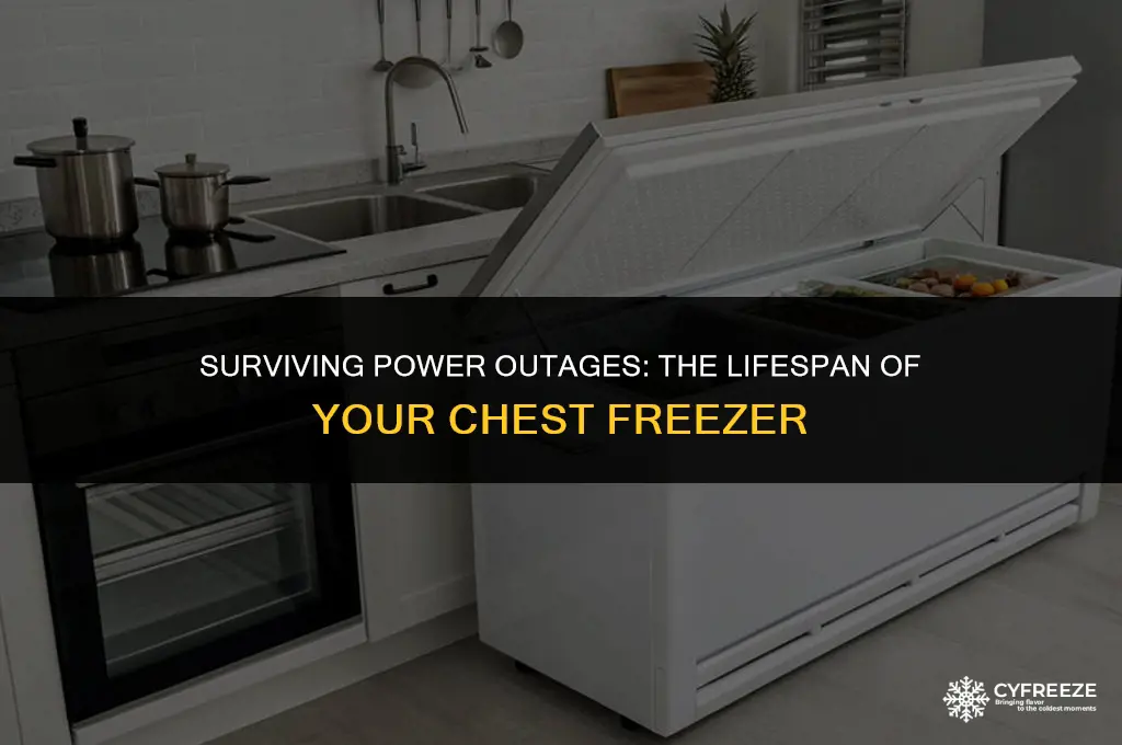 how long will a chest freezer last without power