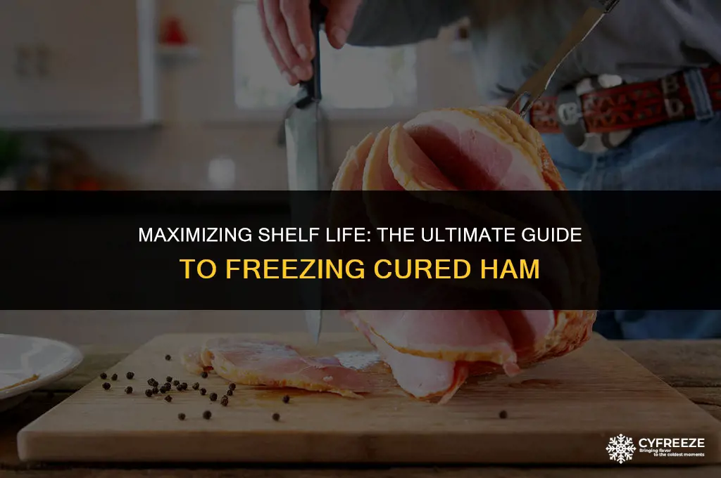 how long will a cured ham last in the freezer