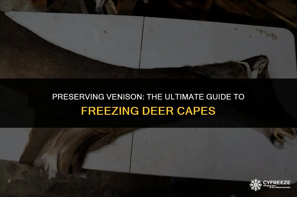 how long will a deer cape last in the freezer