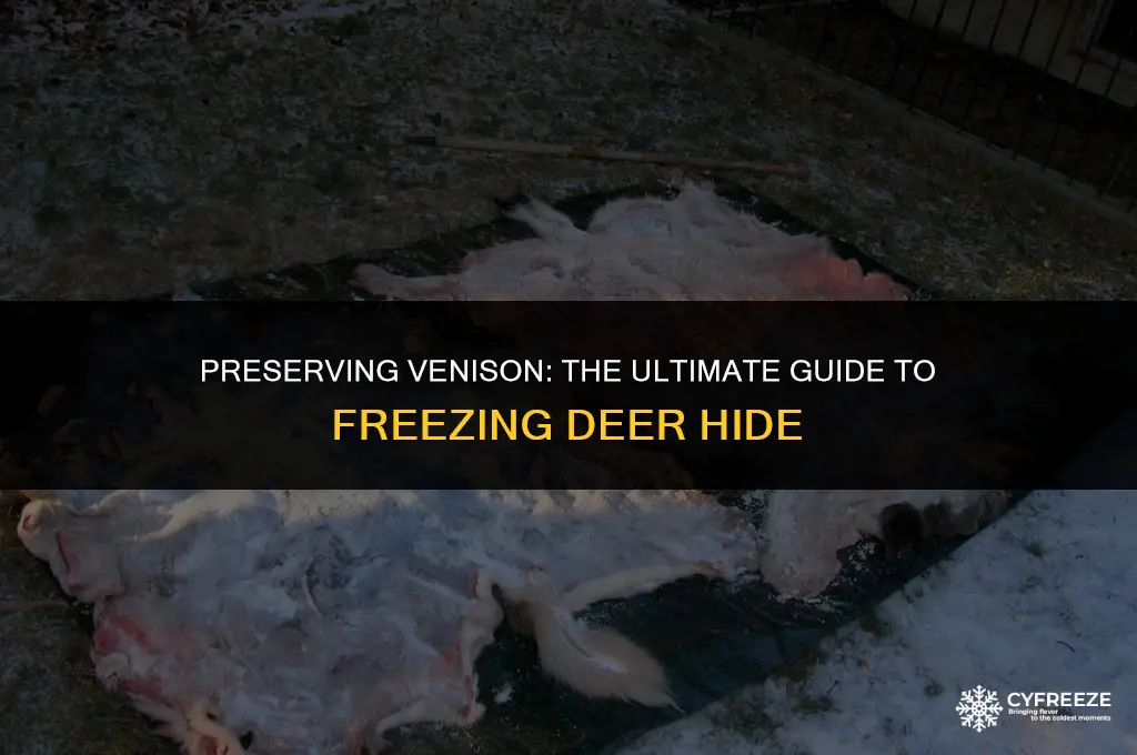 how long will a deer hide last in the freezer