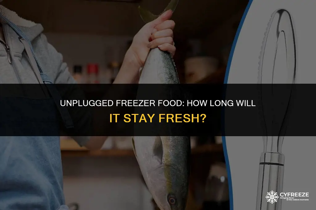 how long will a freezer food be good unplugged