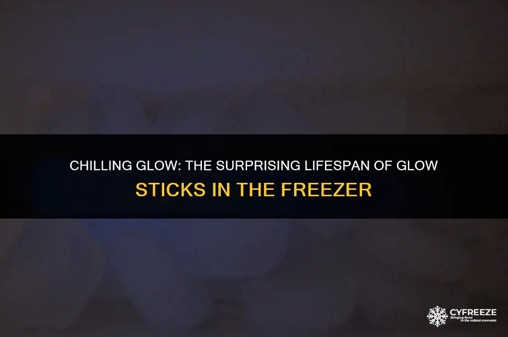 how long will a glow stick last in the freezer