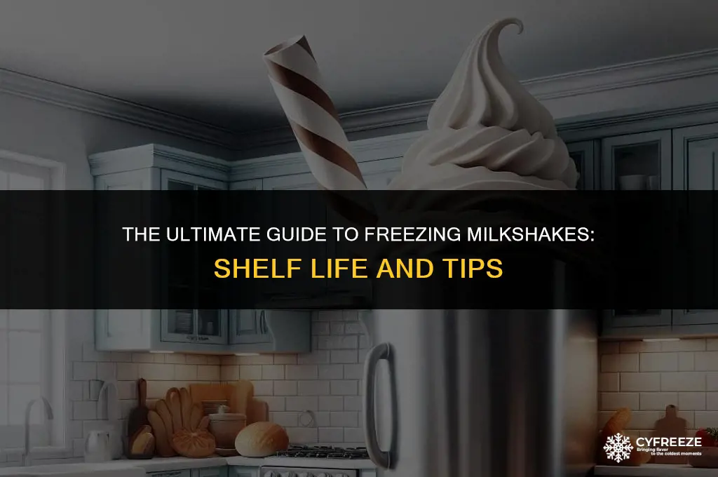 how long will a milkshake last in the freezer