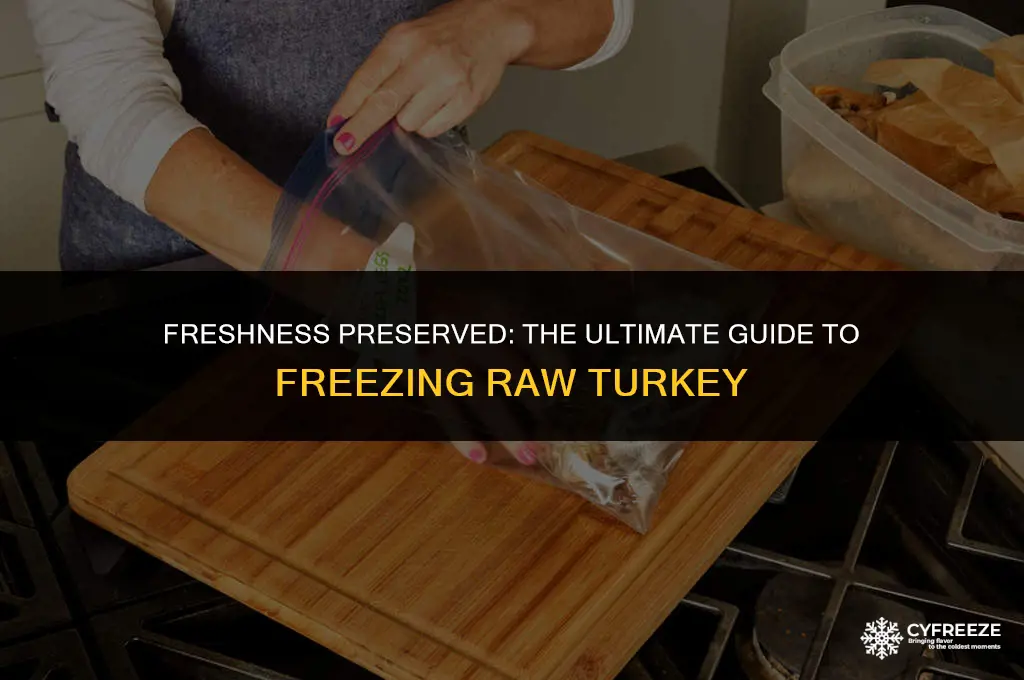 how long will a raw turkey last in the freezer