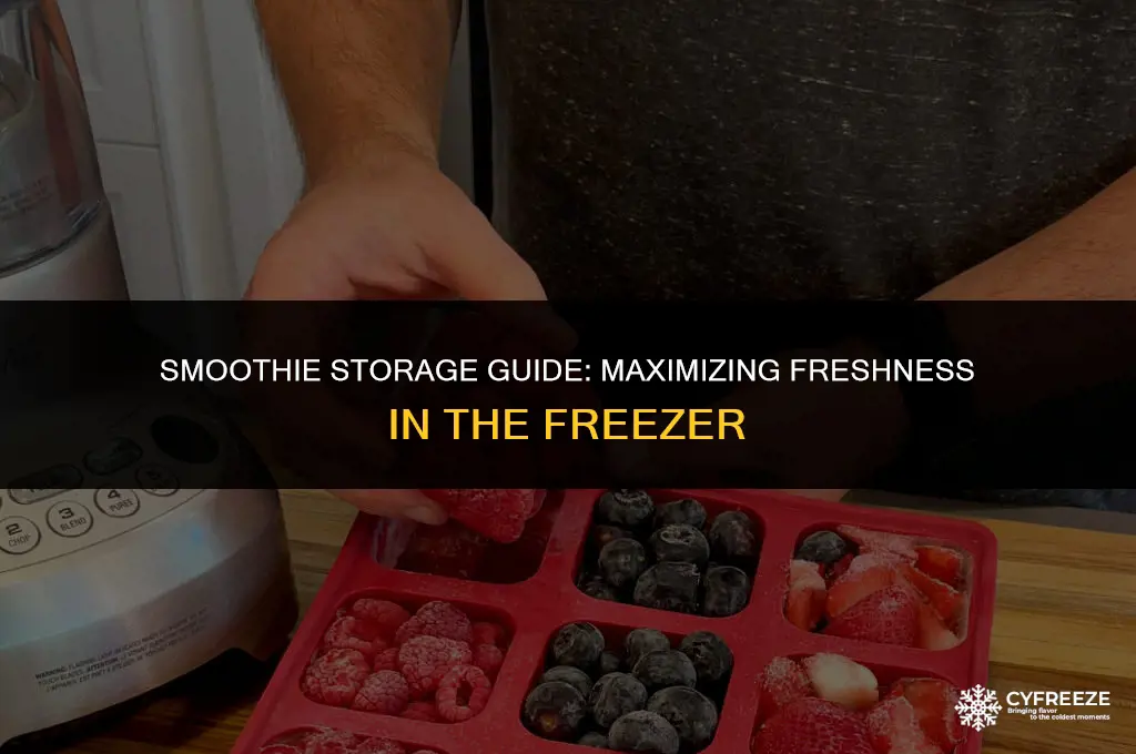 how long will a smoothie last in the freezer