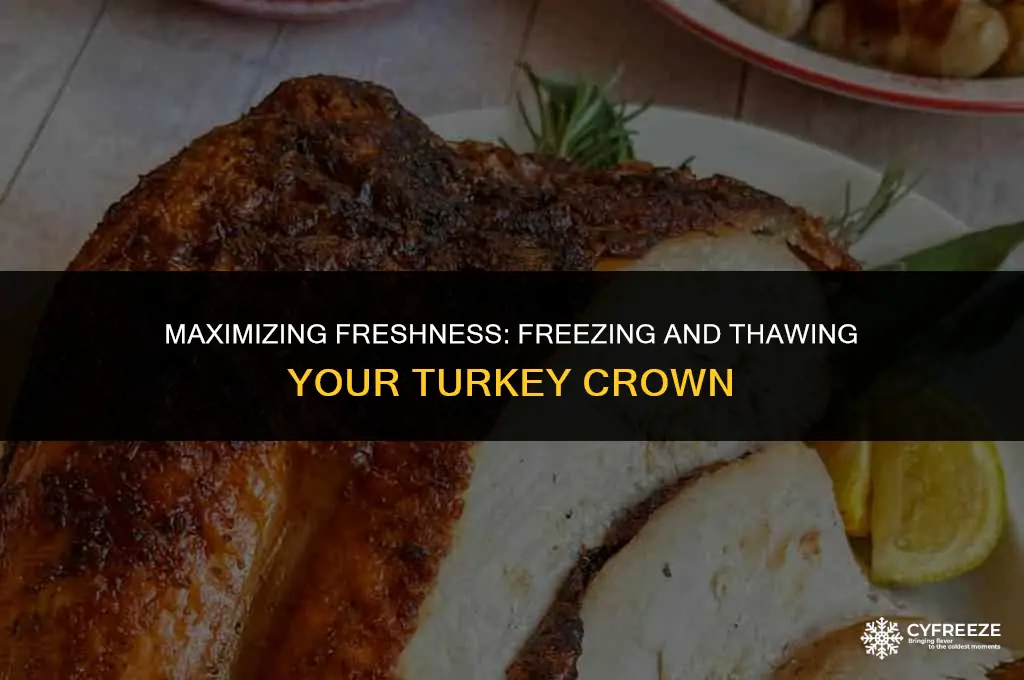 how long will a turkey crown last in the freezer