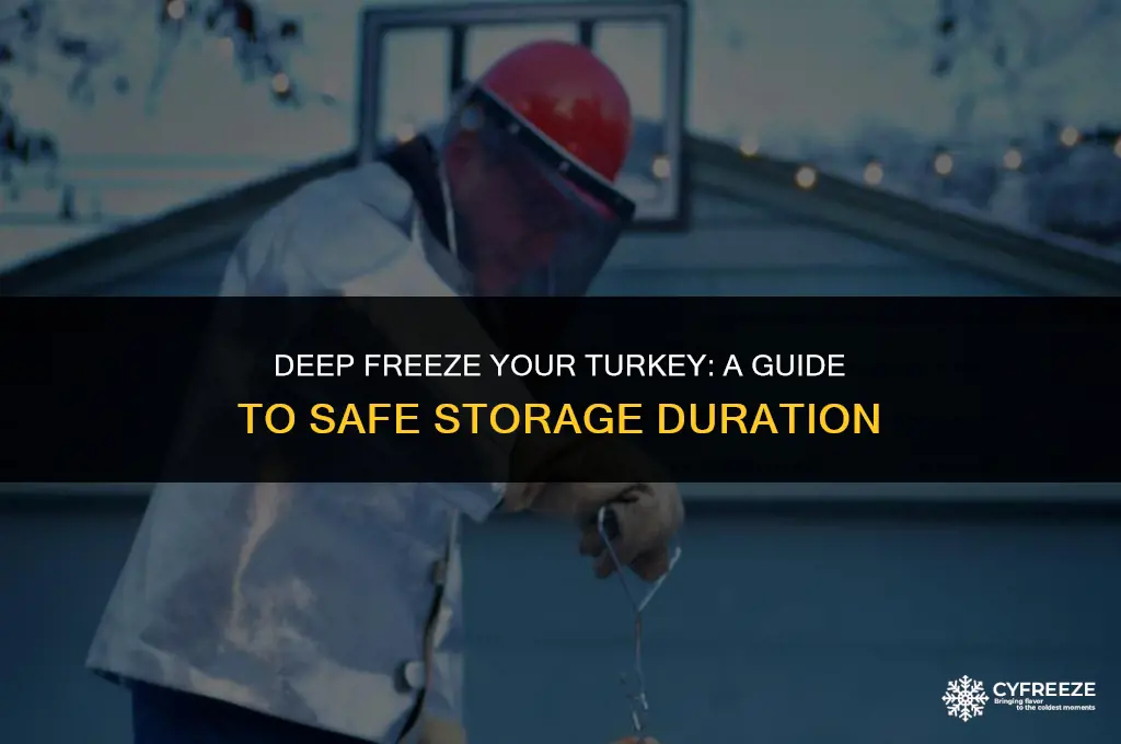 how long will a turkey keep in a deep freezer