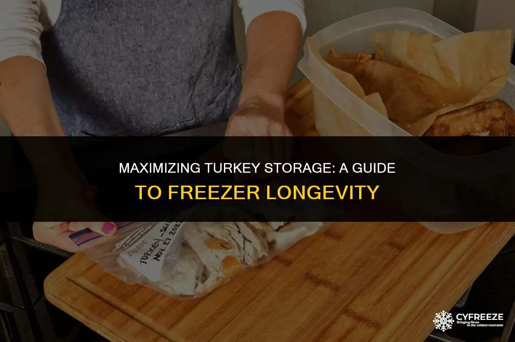 how long will a turkey last in freezer