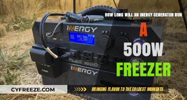 Powering Your 500W Freezer: Inergy Generator Runtime Explained