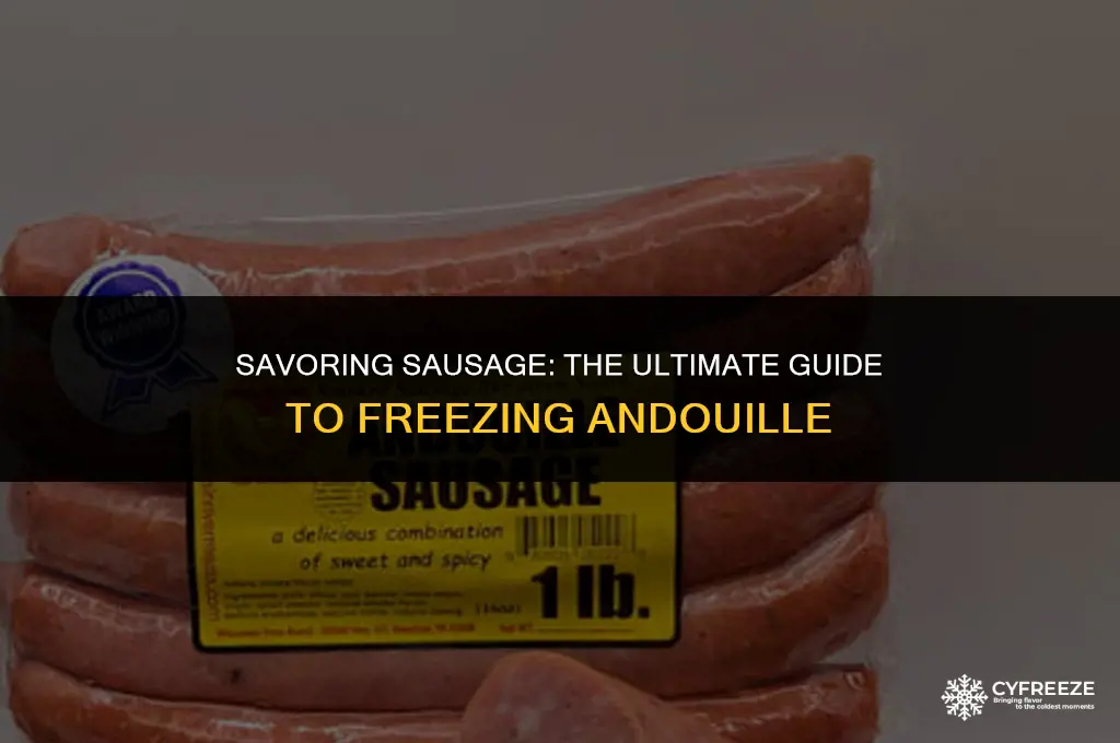 how long will andouille sausage keep in the freezer