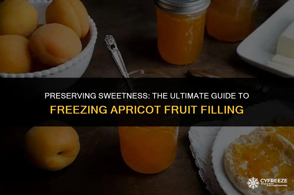 how long will apricot fruit filing last in the freezer
