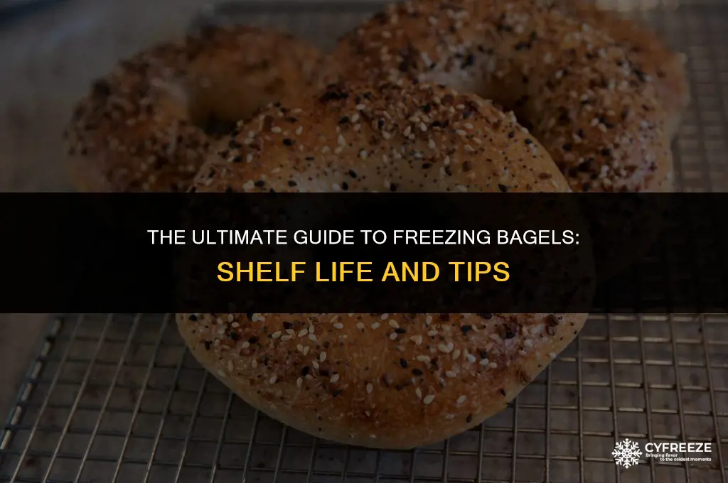 how long will bagels keep in the freezer