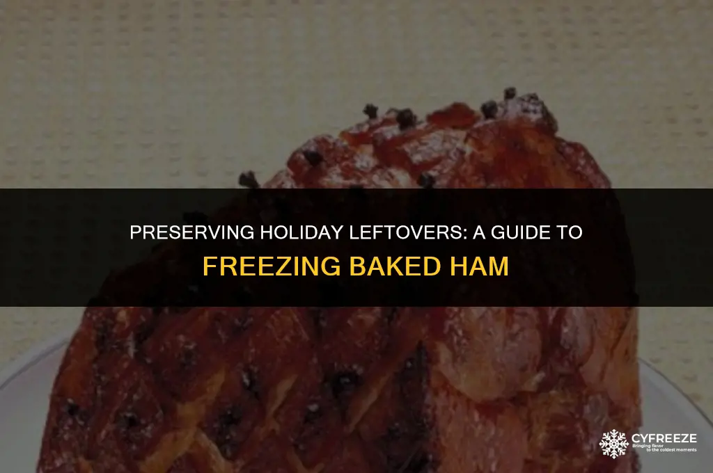 how long will baked ham keep in the freezer