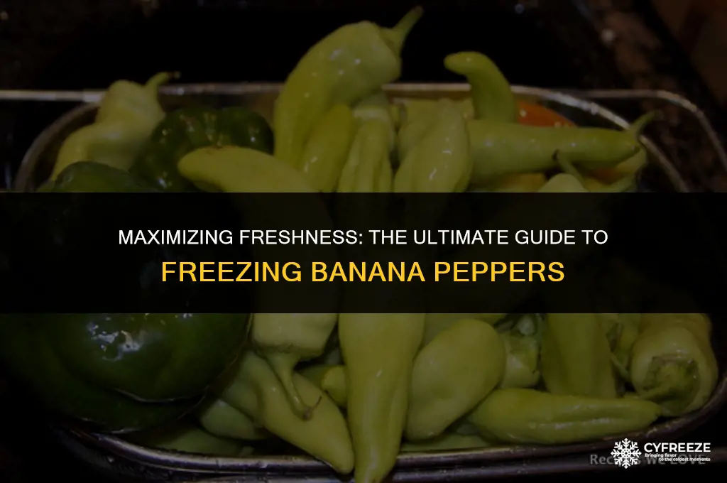 how long will banana peppers keep in the freezer