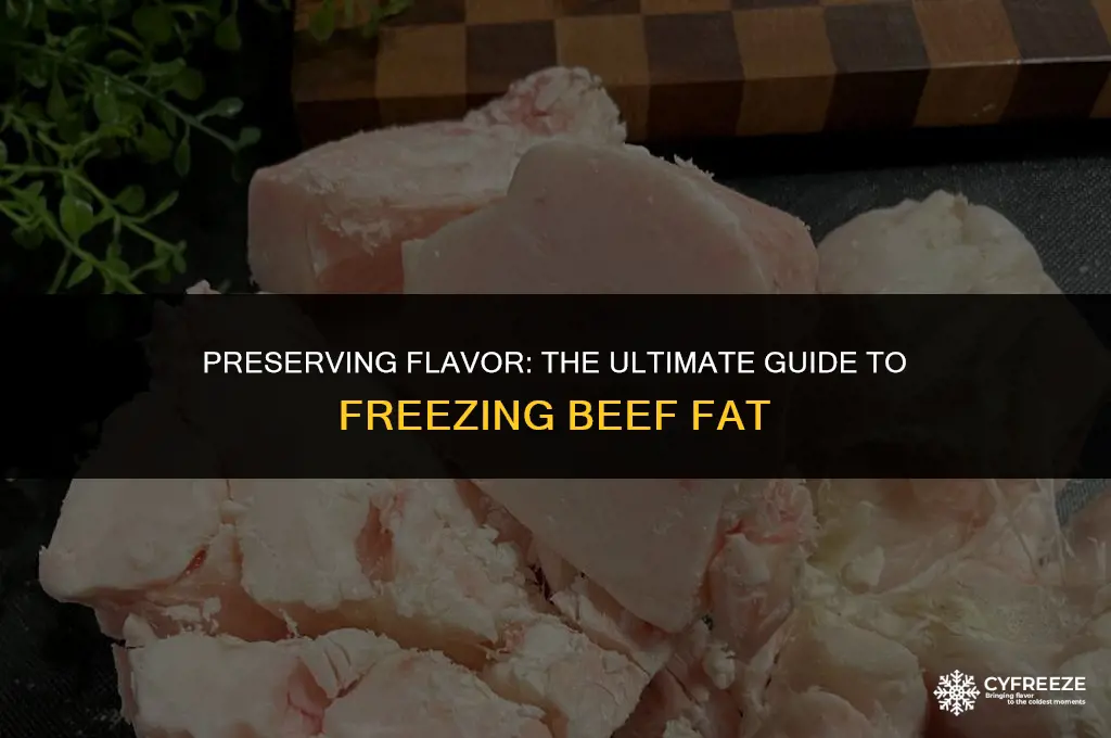 how long will beef fat keep in the freezer