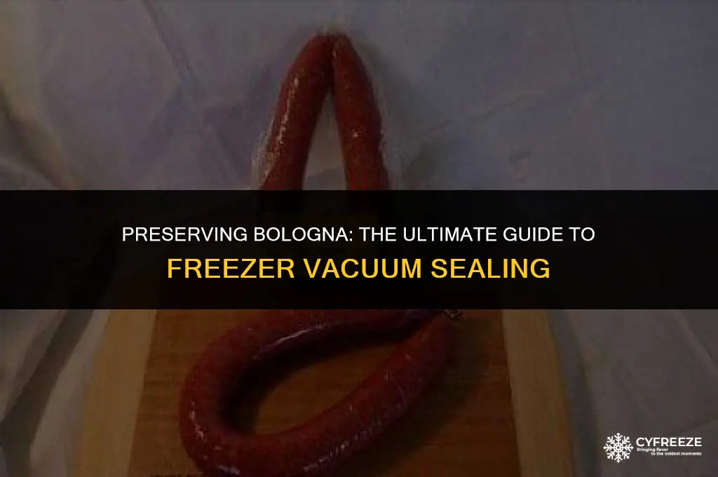 how long will bolonga last freezer vacuum sealed