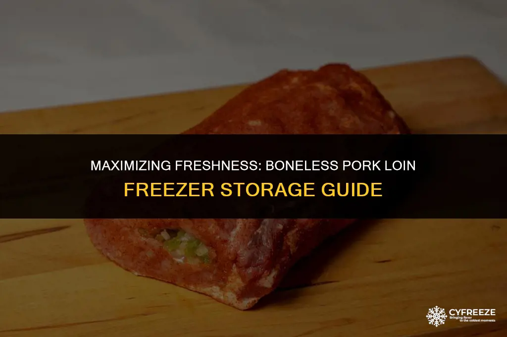 how long will boneless pork loin last in freezer