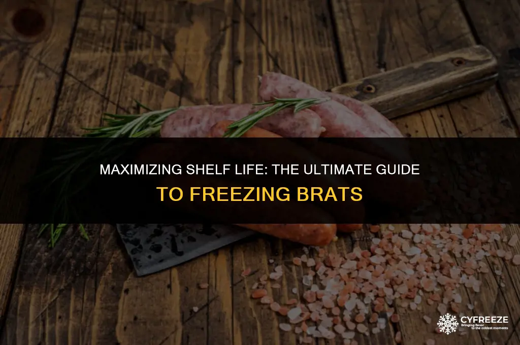 how long will brats last in the freezer