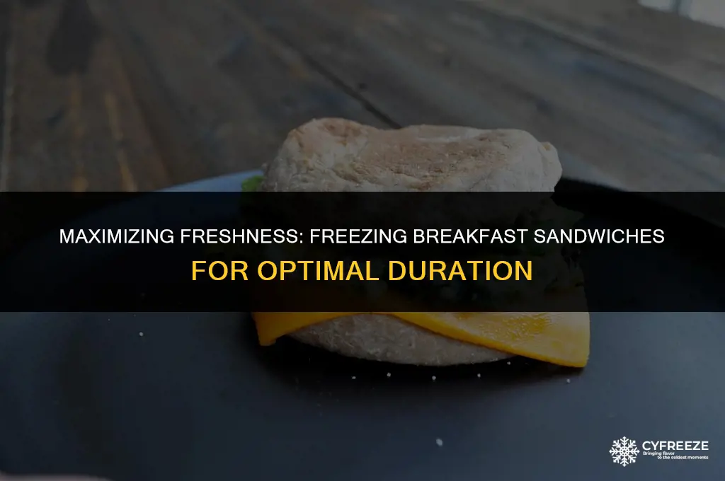 how long will breakfast sandwiches last in the freezer