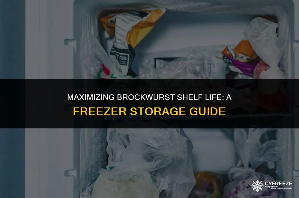 how long will brockwurst last in the freezer