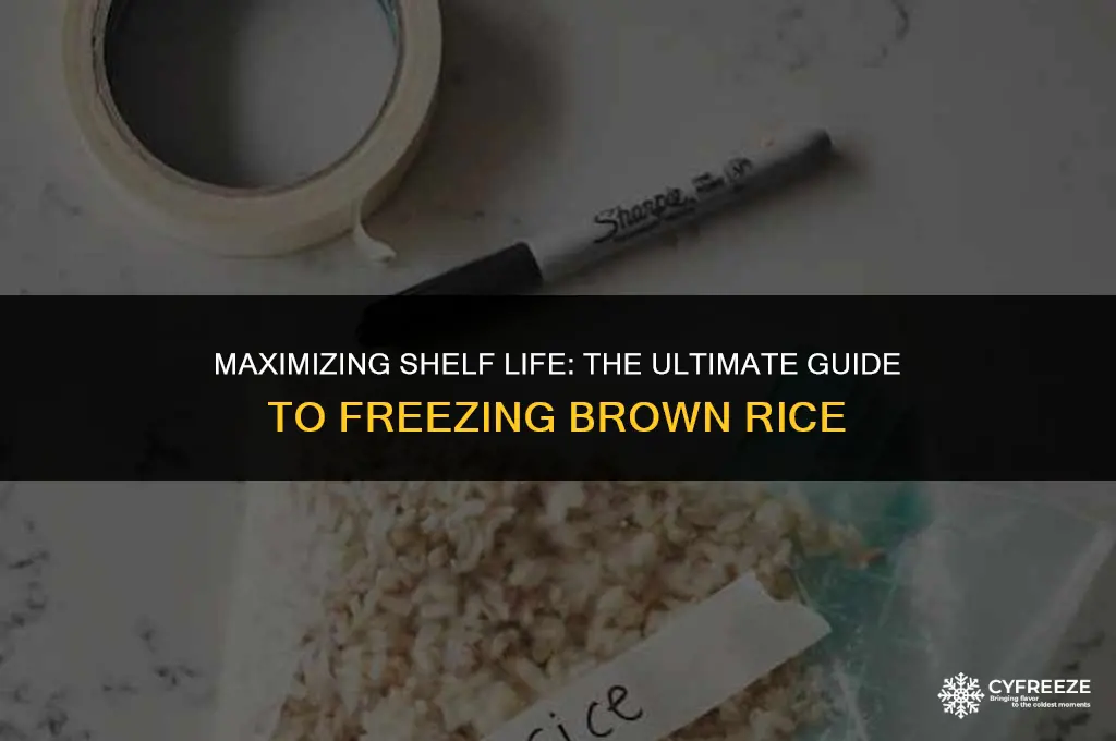 how long will brown rice last in the freezer