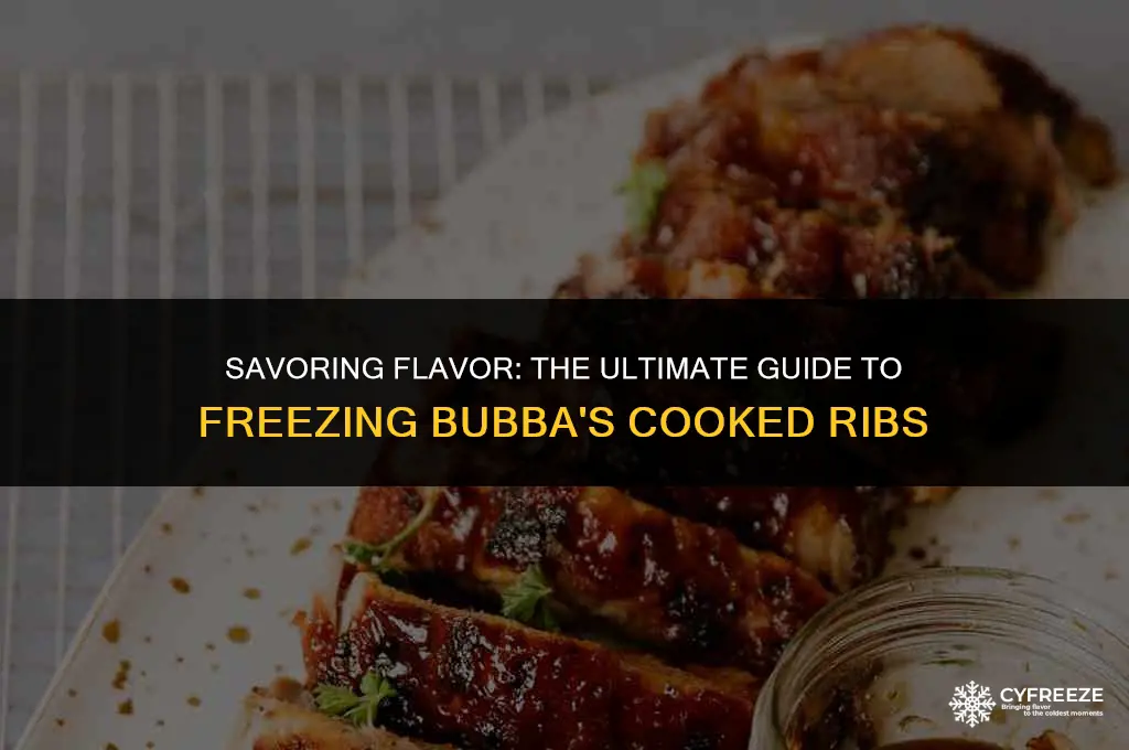 how long will bubas fully cooked ribs last in freezer