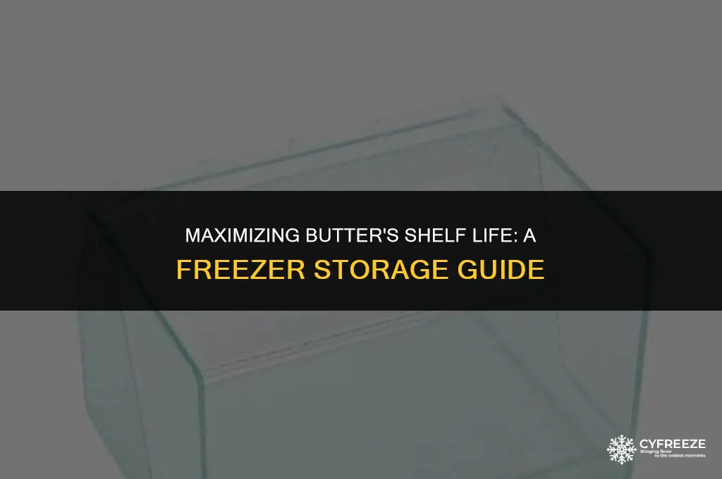 how long will butter keep in the freezer
