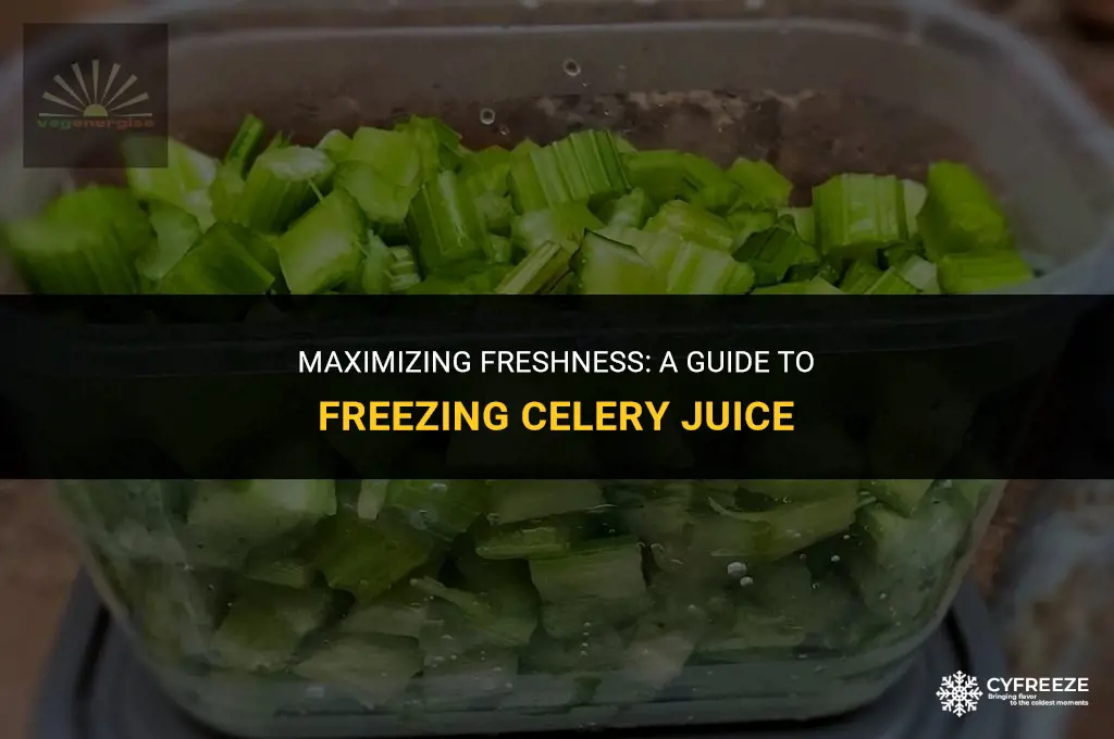 how long will celery juice last in freezer