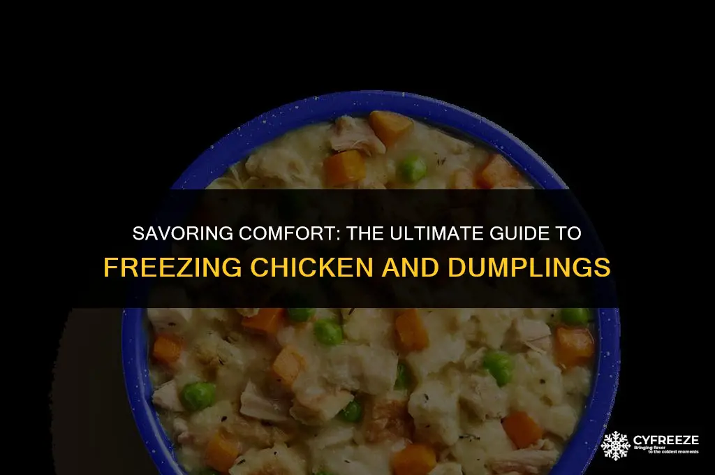 how long will chicken and dumplings last in the freezer