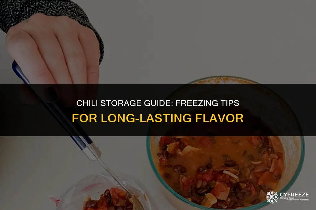 how long will chili keep in the freezer