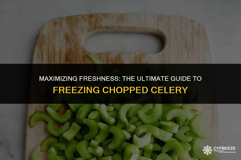 how long will chopped fozen celery last in freezer