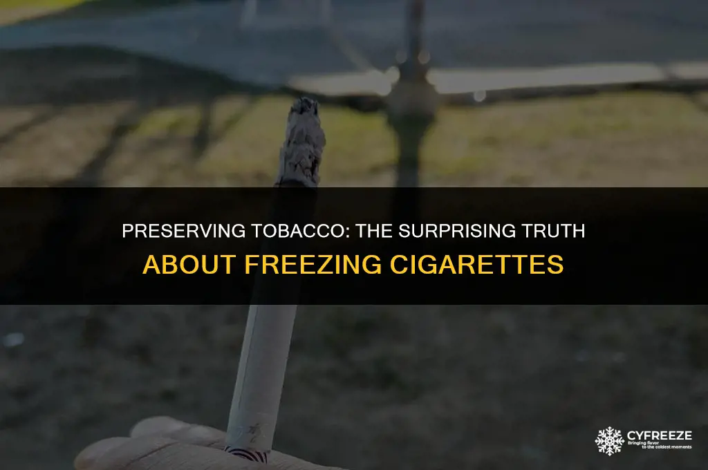 how long will cigarettes last in freezer