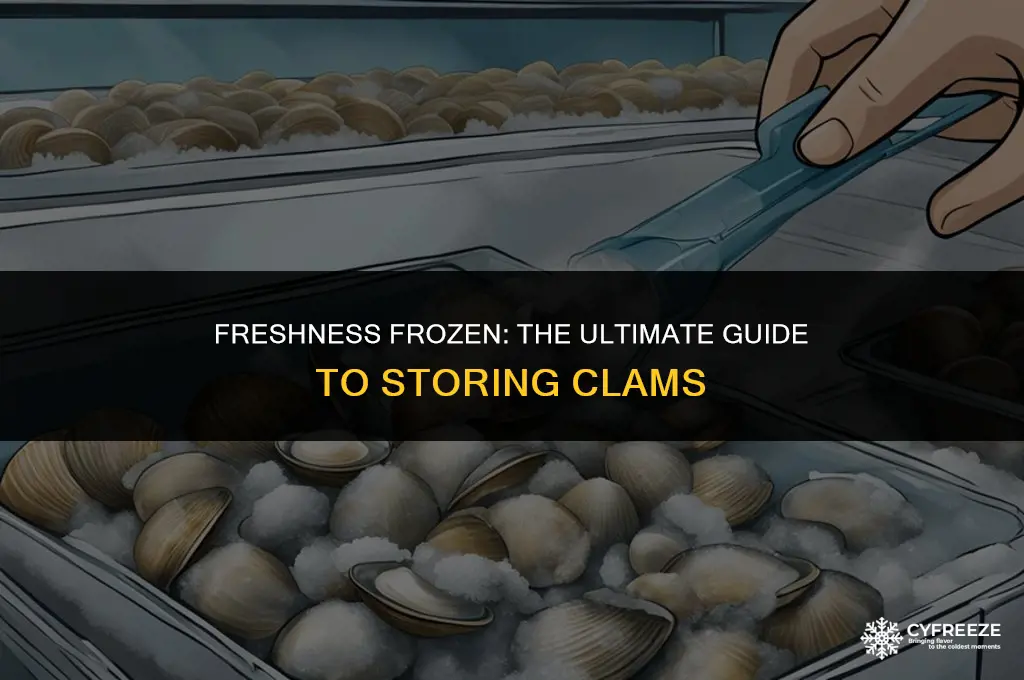 how long will clams keep in the freezer