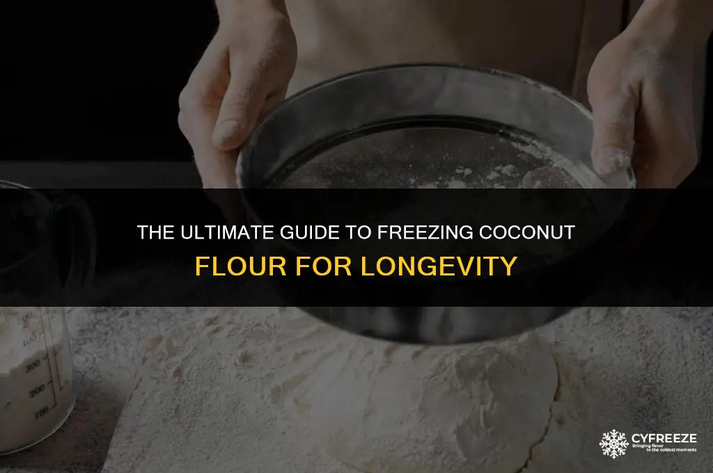 how long will coconut flour keep in the freezer
