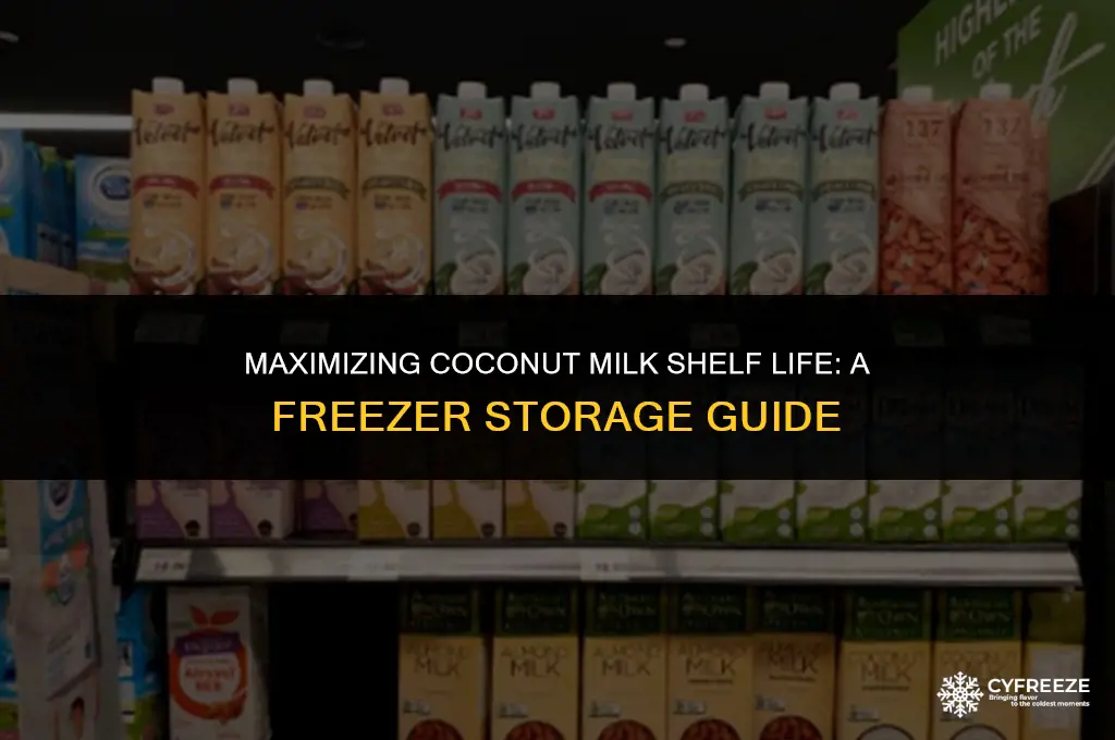 how long will coconut milk last in freezer