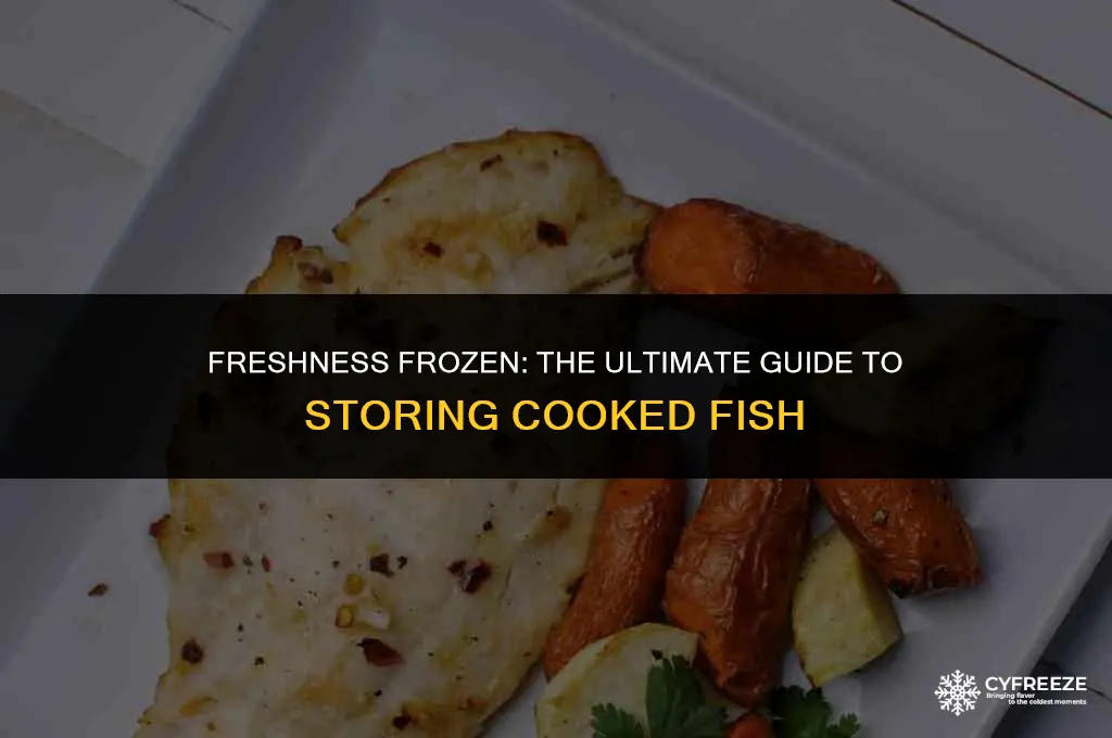 how long will cooked fish last in the freezer