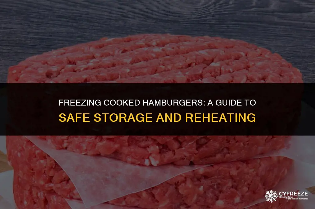 how long will cooked hamburger keep in the freezer