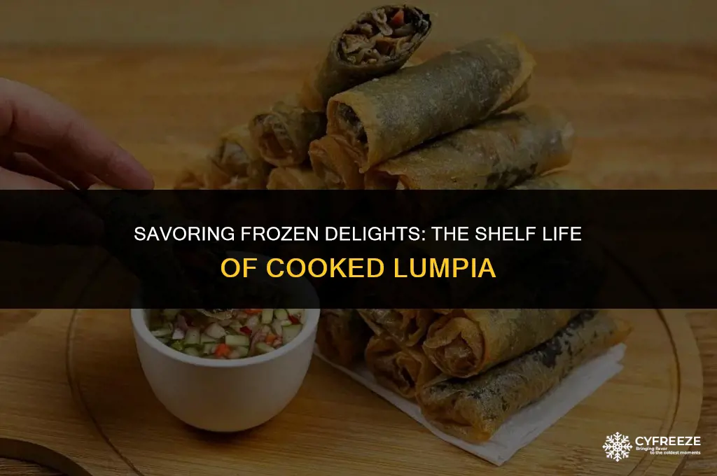 how long will cooked lumpia in the freezer