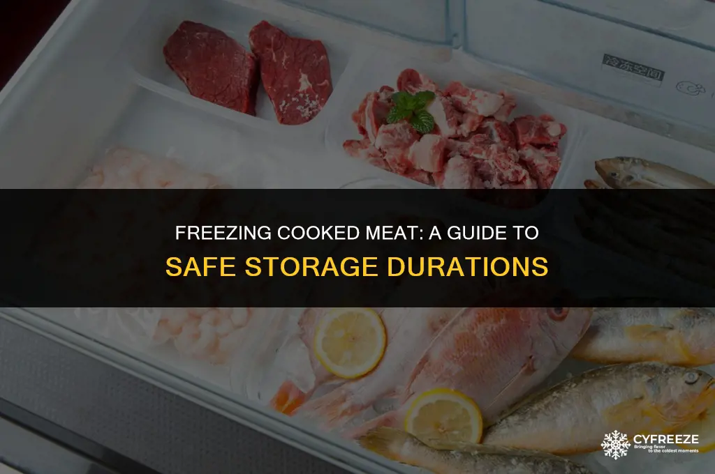 how long will cooked meat last in the freezer