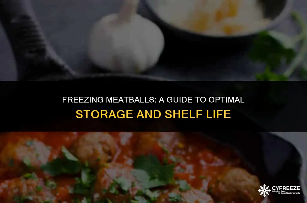 how long will cooked meatballs last in the freezer