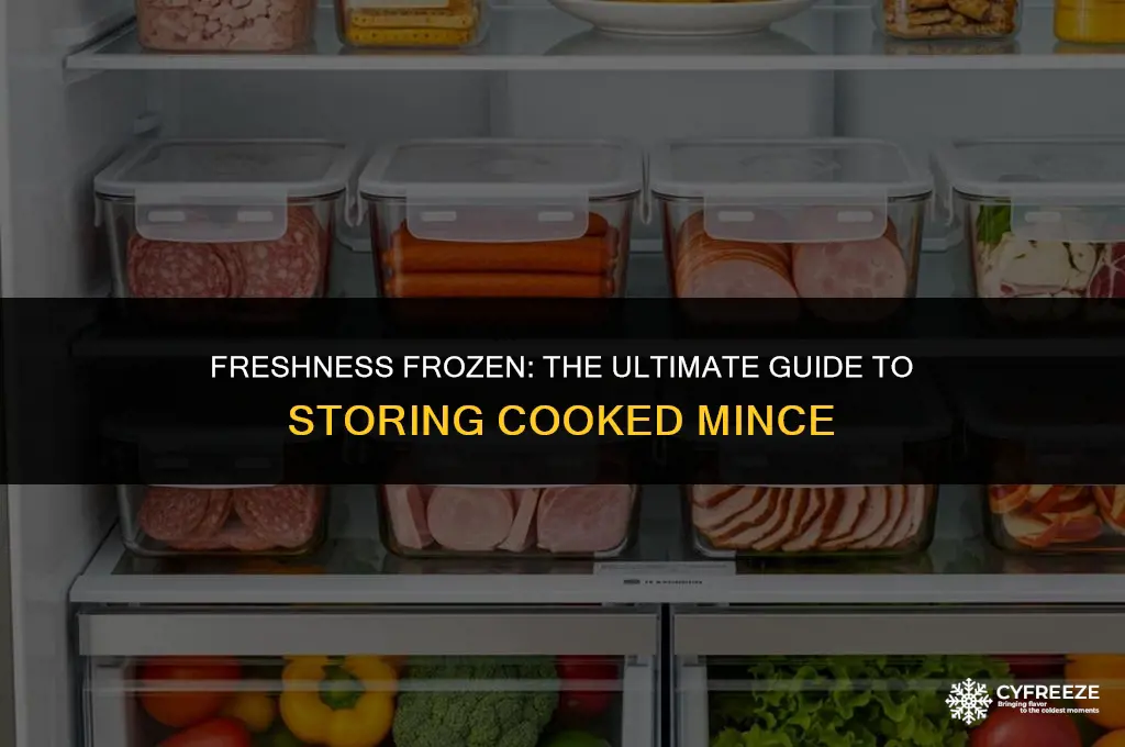 how long will cooked mince keep in the freezer
