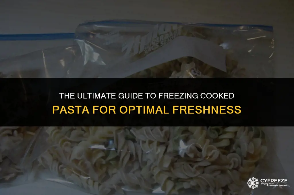 how long will cooked pasta keep in the freezer