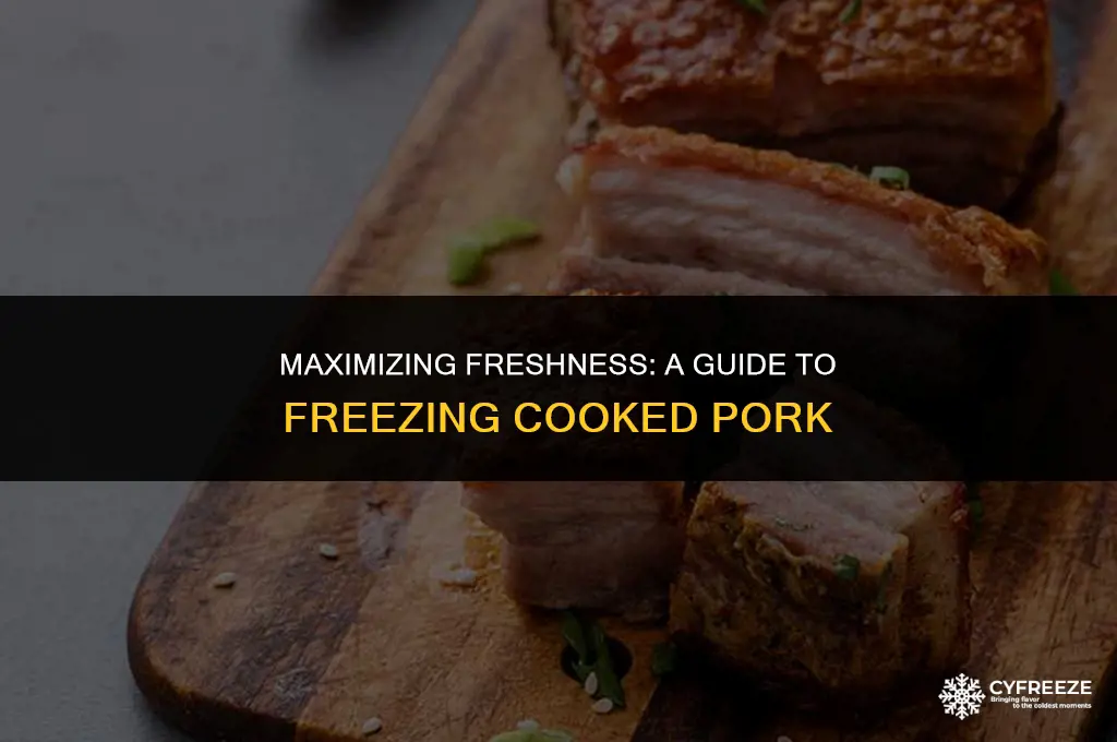 how long will cooked pork last in freezer