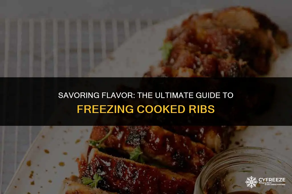 how long will cooked ribs last in freezer