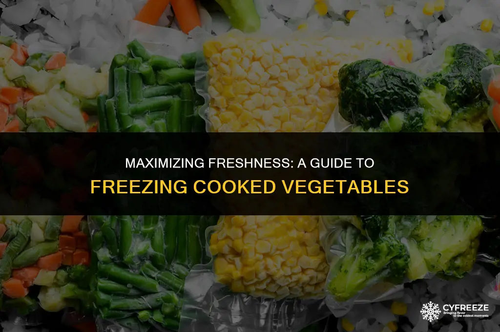how long will cooked vegetables last in the freezer