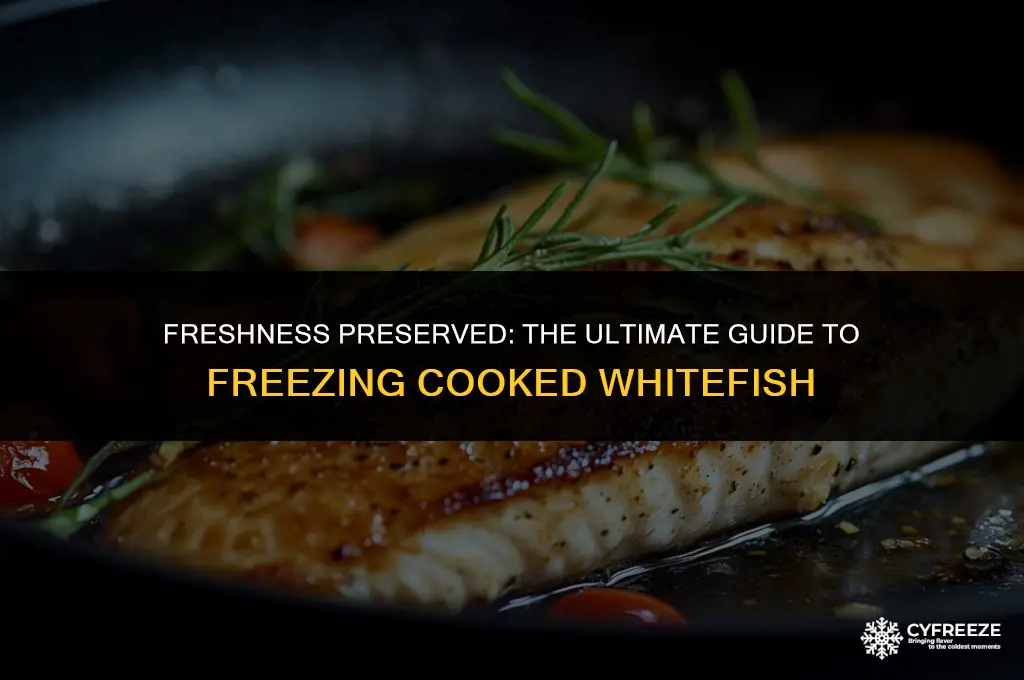 how long will cooked whitefish last in the freezer