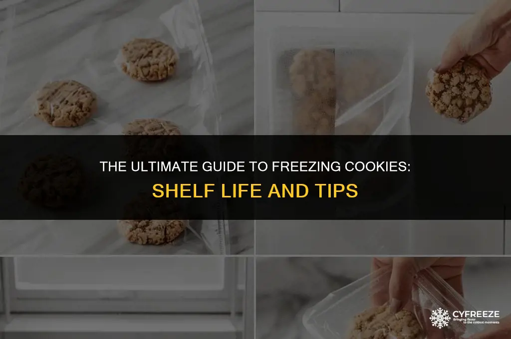 how long will cookies keep in the freezer