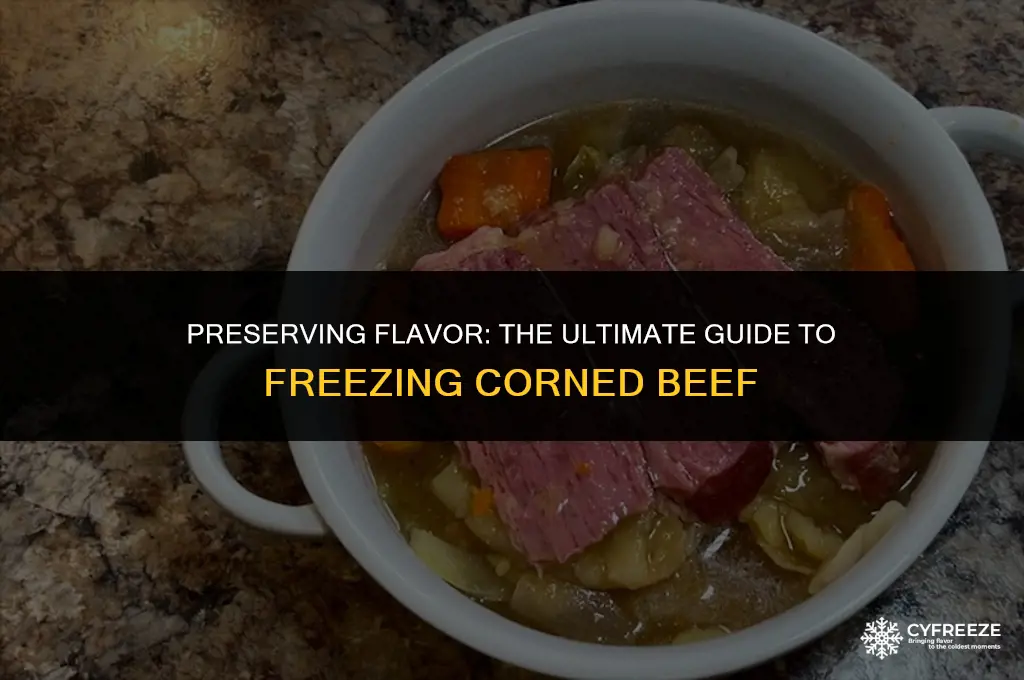 how long will corned beef keep in the freezer